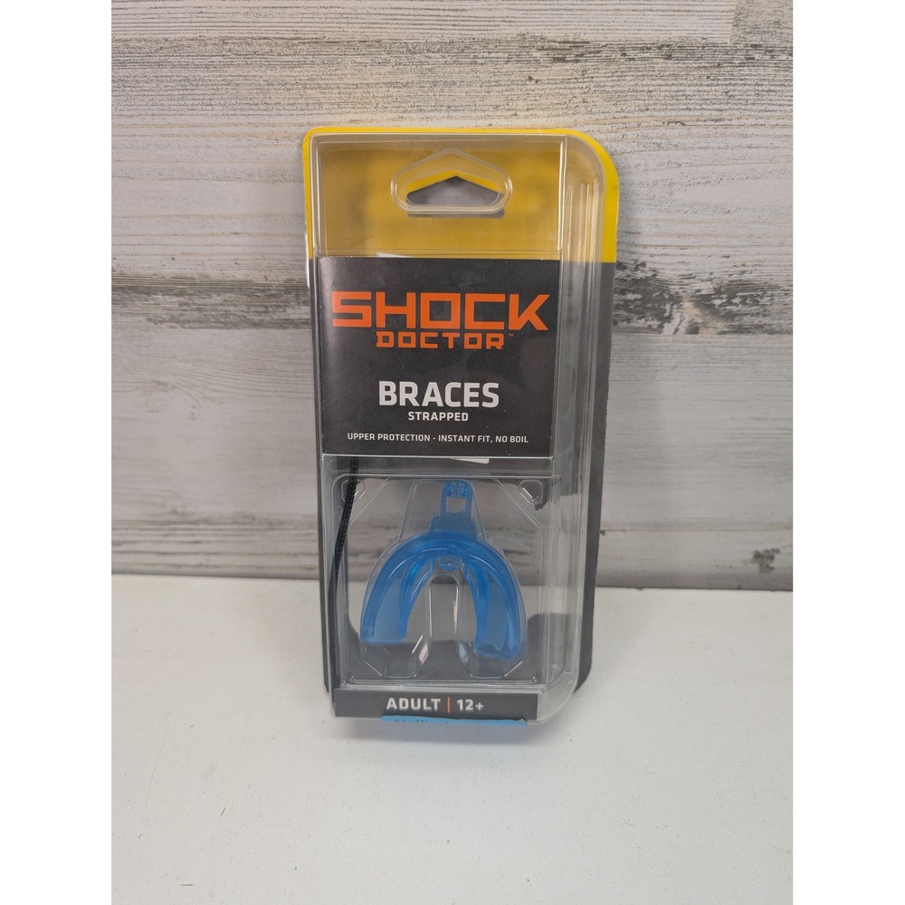 Shock‎ Doctor Braces Strapped Mouthguard Adult 12+ Sports Ortho Protection USA